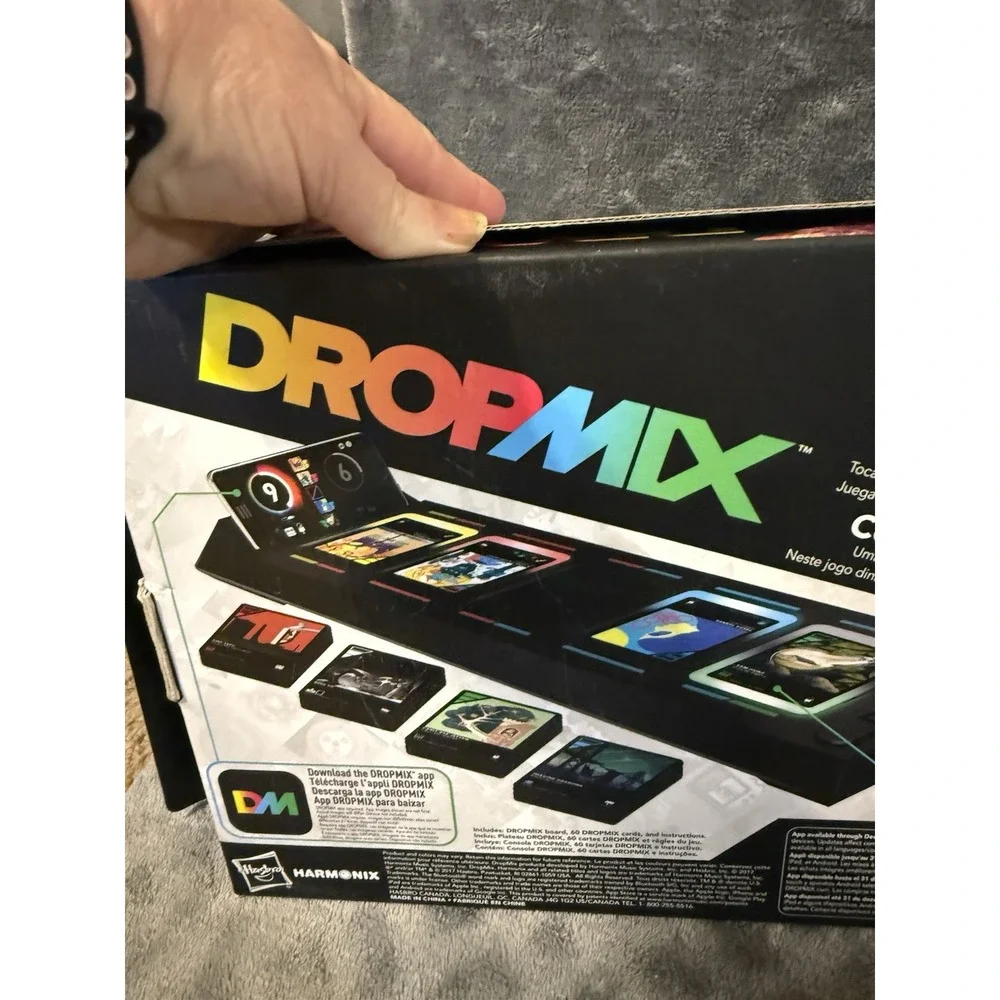 Hasbro Harmonix Dropmix Gaming System Board Music Mixer W/65 Cards & Instruction